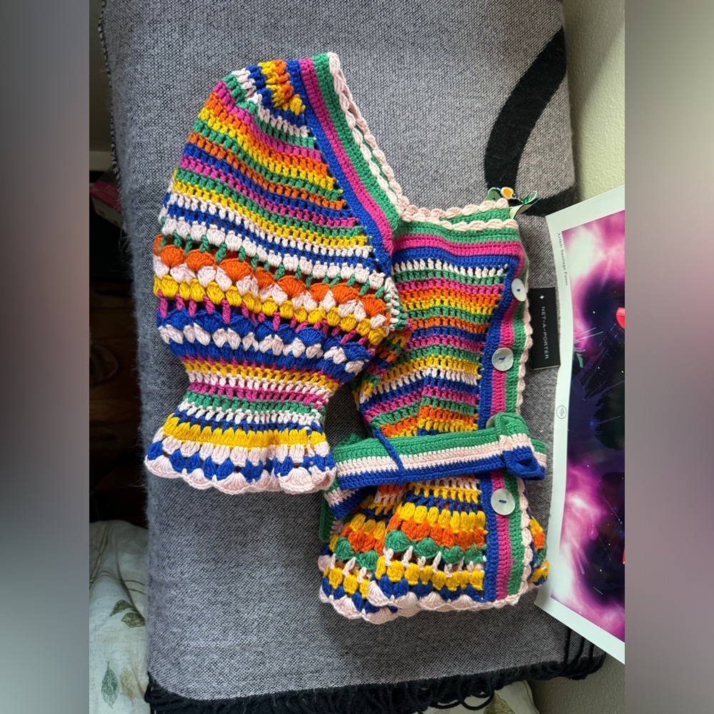 NWT Farm Rio Crochet Top - Picture 3 of 3